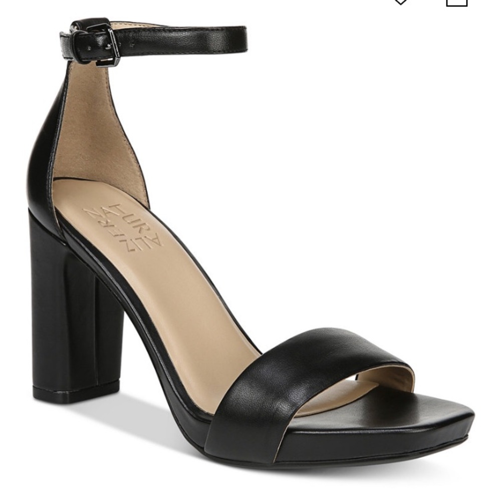 Black Strap Heels -Naturalizer